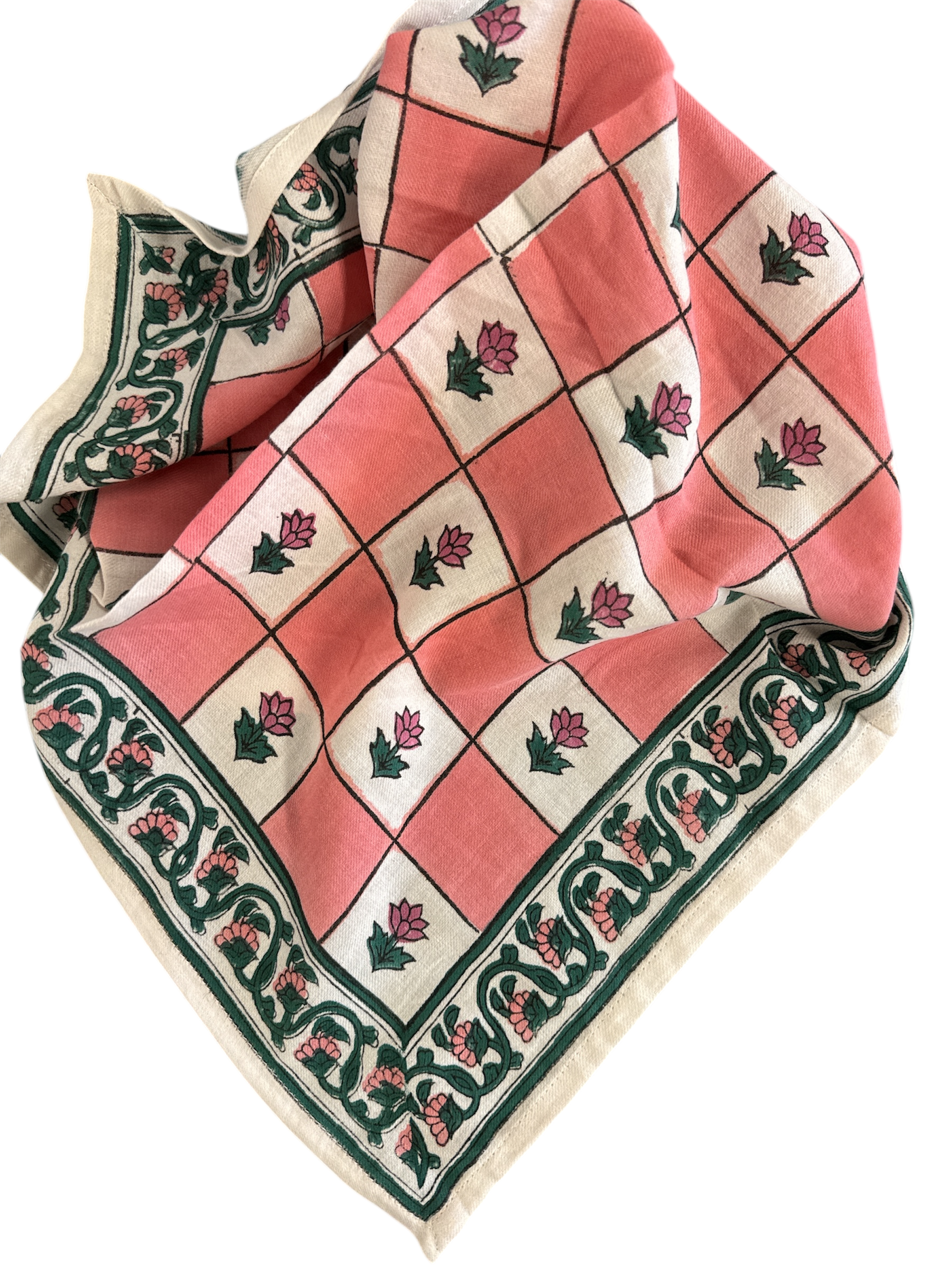 Foulard Adulte Flo Pink 100 cm