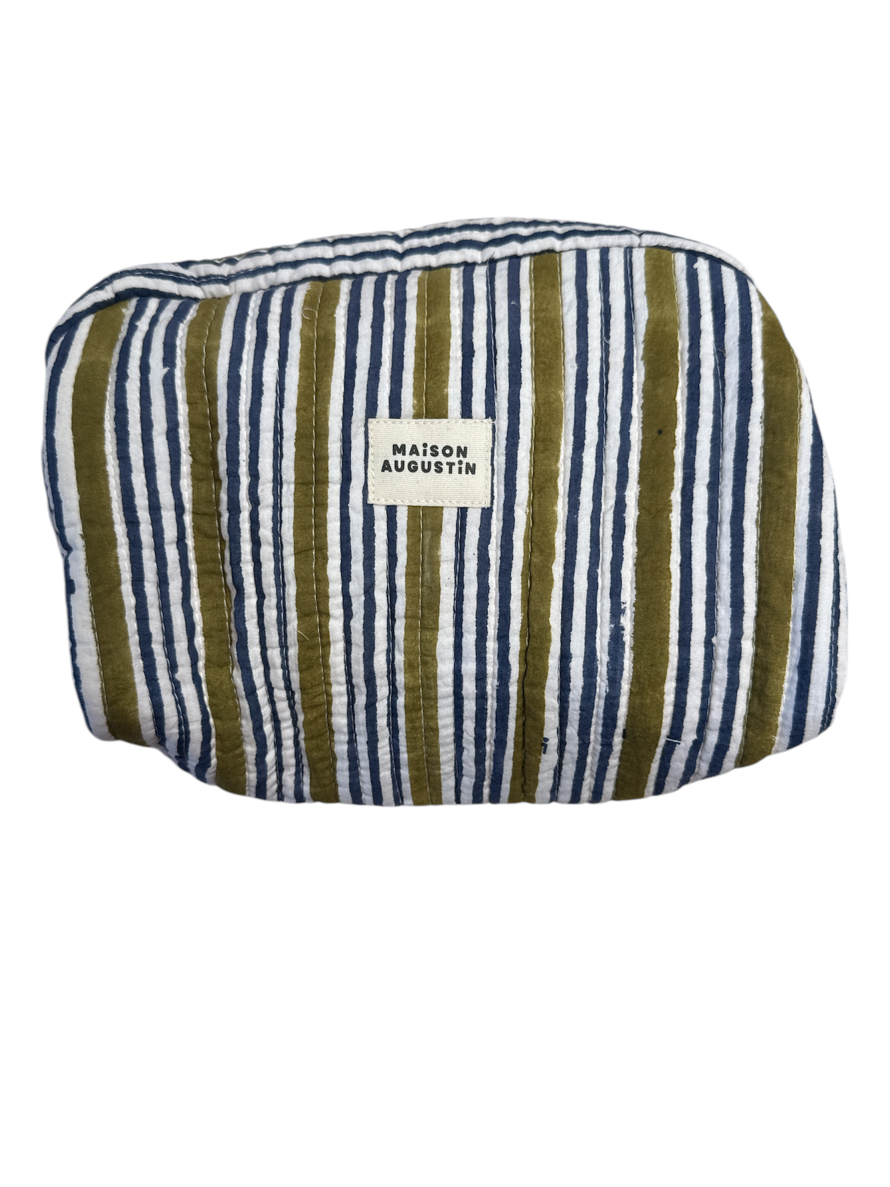 Trousse de toilette Stripe Kaki