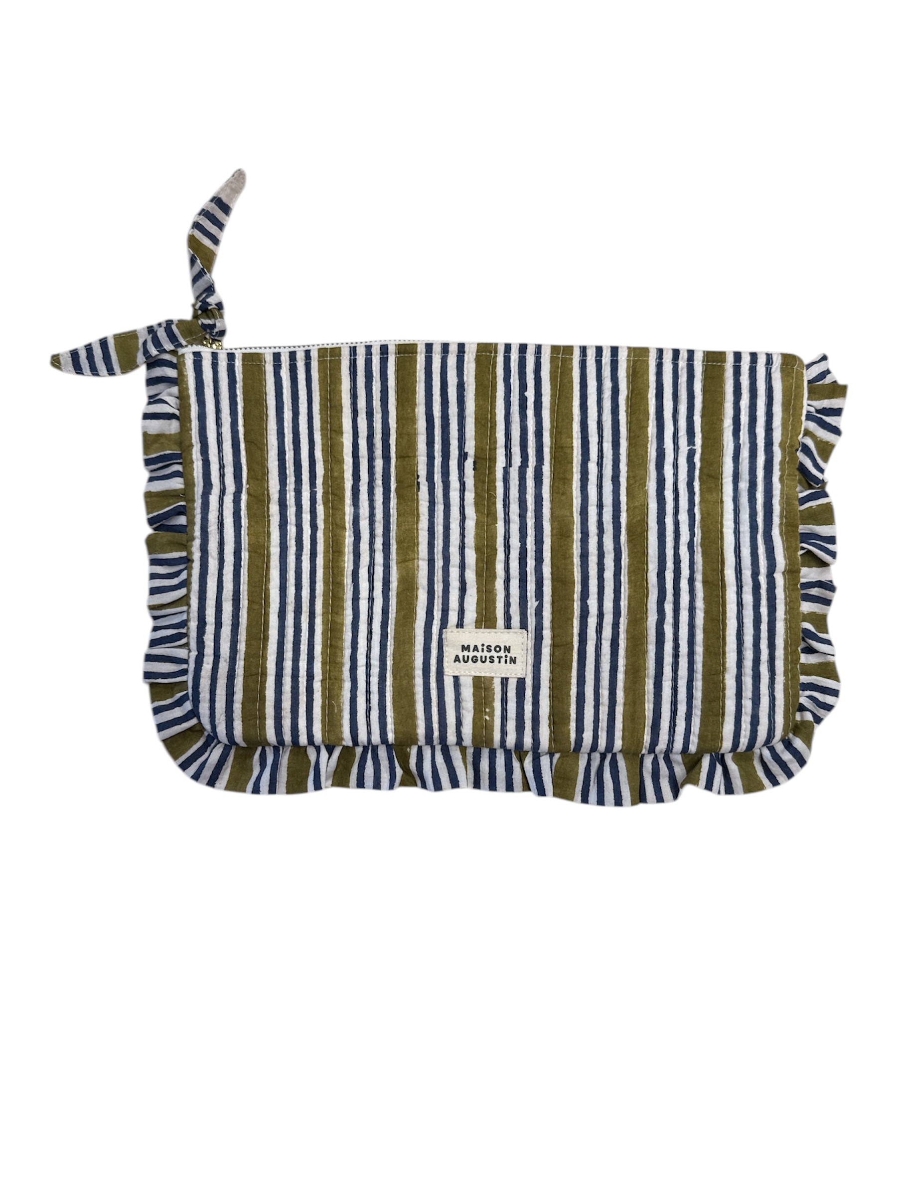 Grande Pochette Stripe Kaki