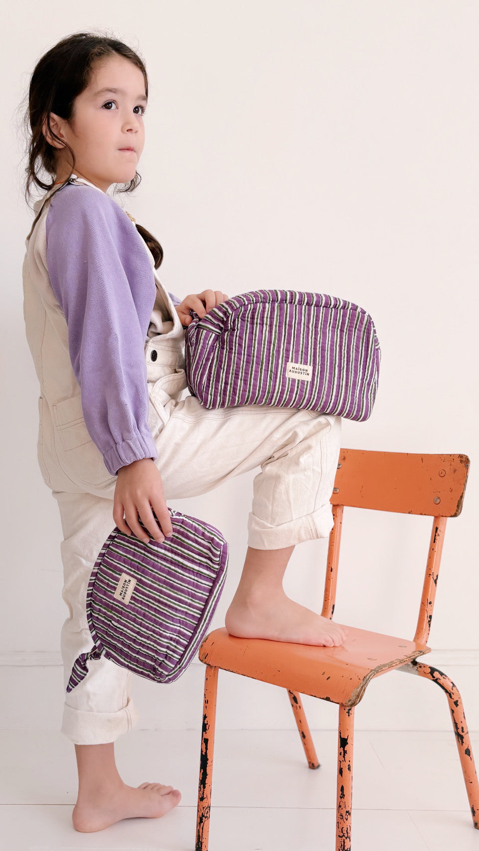 Trousse de toilette Stripe Purple