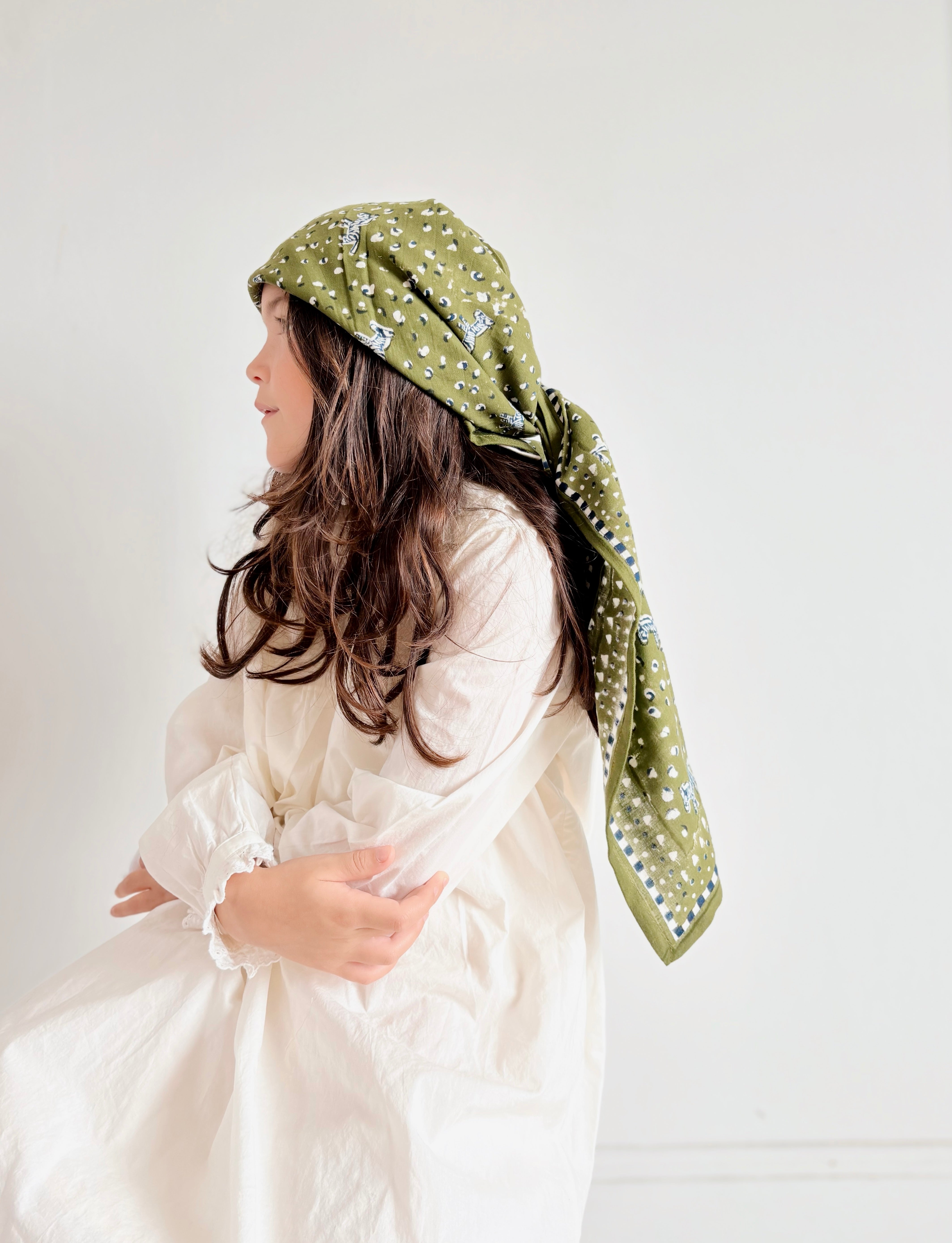 Foulard Adulte Zebra Kaki