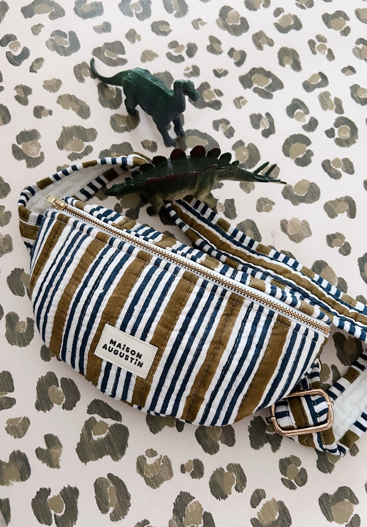 Sac Banane Kids Stripe Kaki