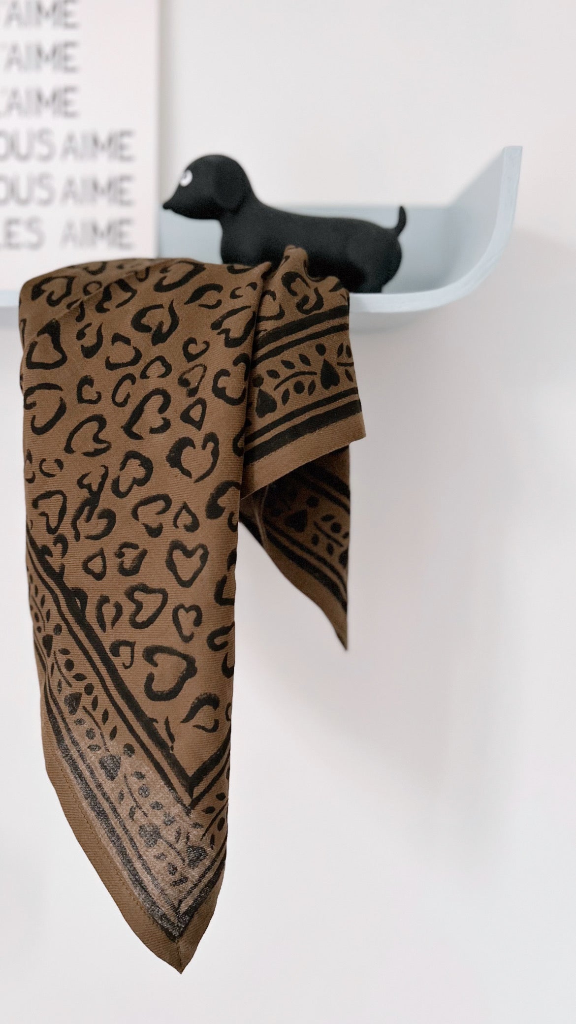 Foulard Bébé Enfant Leo Kaki 50 cm