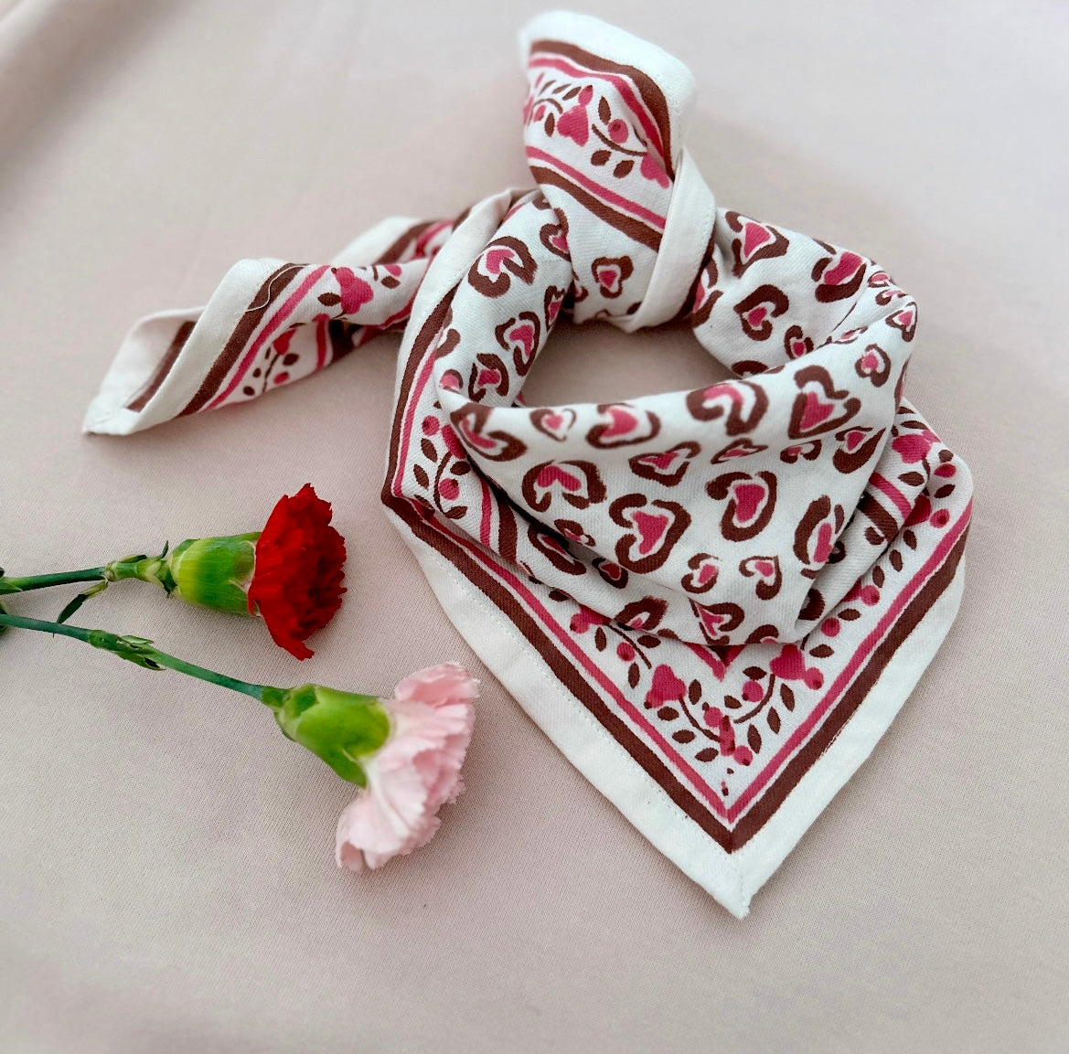 Foulard Bébé Enfant Leo Cerise 50 cm
