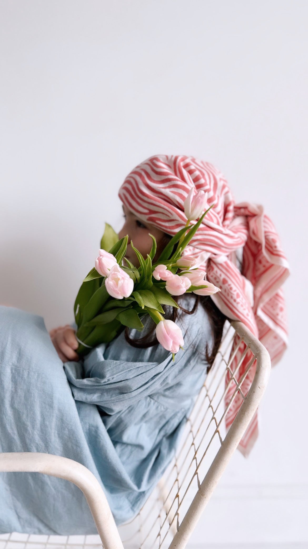 Foulard Adulte Zèbre Rose 100 cm