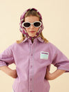 Duo Foulard Matchy Matchy 1 grand et 1 petit Teckel violet