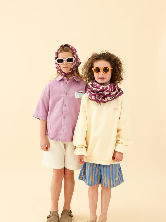 Duo Foulard Matchy Matchy 1 grand et 1 petit Teckel violet