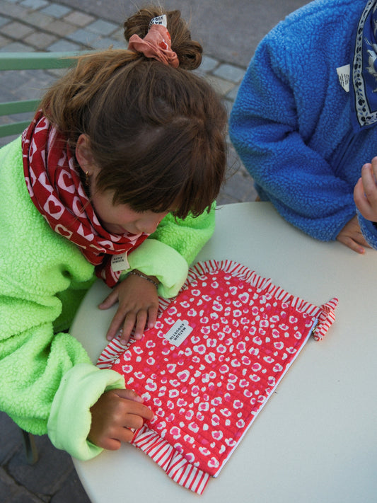 Grande Pochette Graou cerise