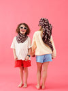 Foulard Adulte Teckel Prune