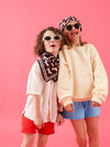 Duo Foulard Matchy Matchy 1 grand et 1 petit Teckel prune