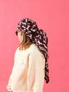 Foulard Adulte Teckel Prune