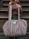 Sac Week end  Stripe Brique