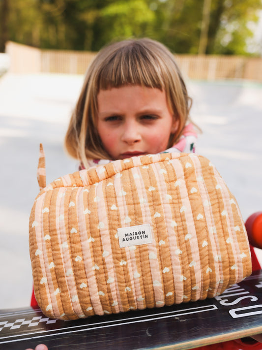 Trousse de toilette Love Beige