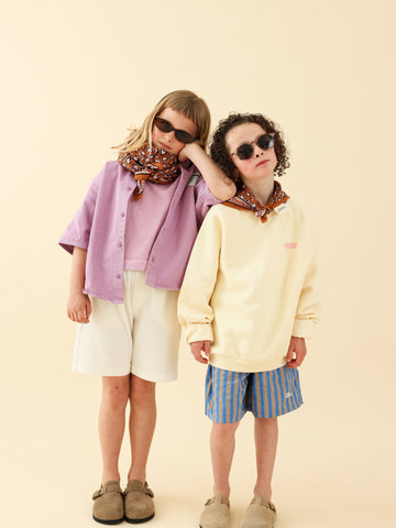 Duo Foulard Matchy Matchy 1 grand et 1 petit Léo camel