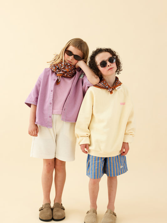 Duo Foulard Matchy Matchy 1 grand et 1 petit Léo camel