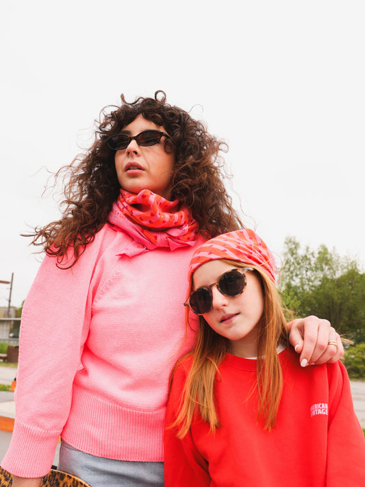 Duo Foulard Matchy Matchy 1 grand et 1 petit Love Pop