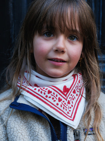 Foulard Bébé Enfant Love Cherry 50 cm