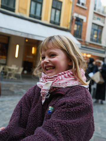 Foulard Adulte Zèbre Rose 100 cm