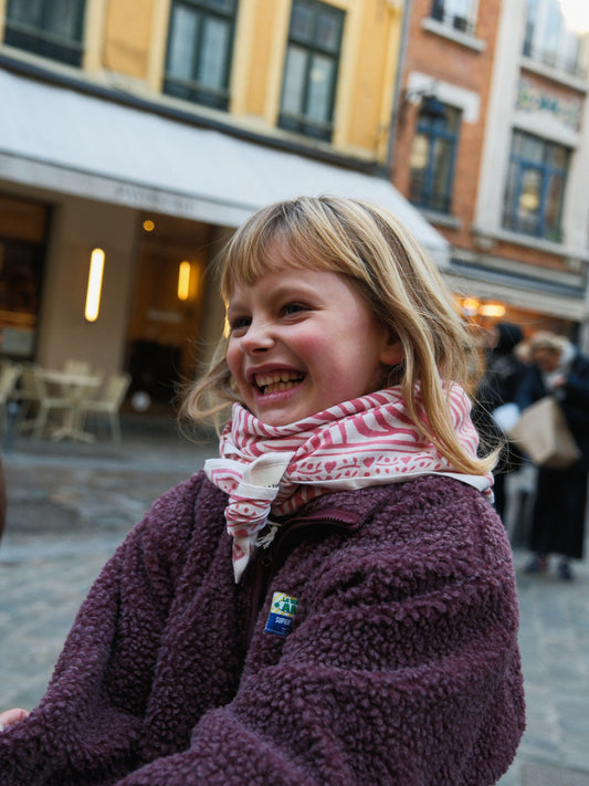 Foulard Adulte Zèbre Rose 100 cm