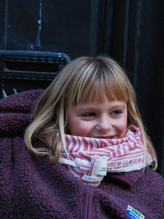 Foulard Adulte Zèbre Rose 100 cm