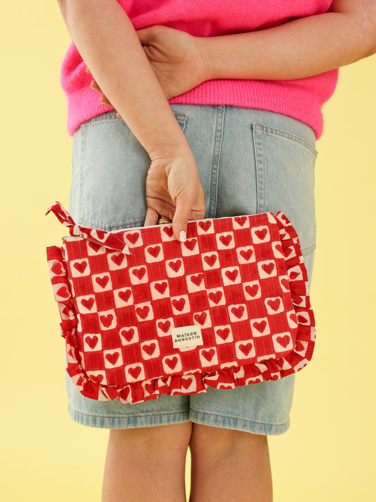 Grande Pochette Coeur Rubis