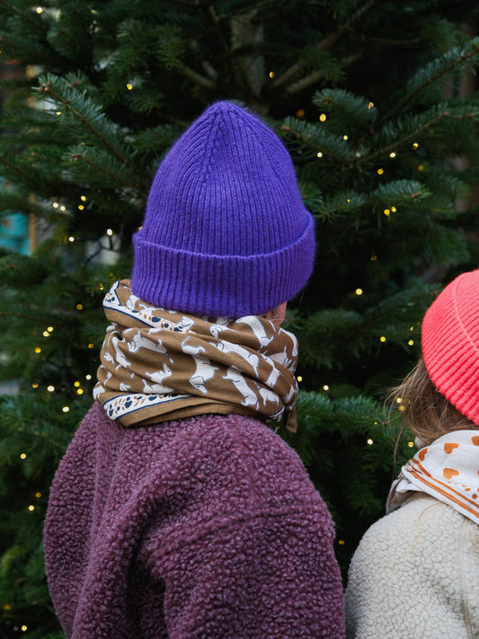 Foulard Adulte Teckel kaki