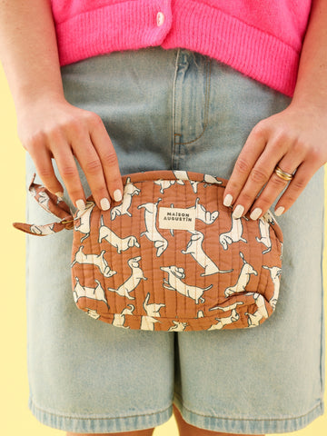 Trousse Make up Teckel Brown