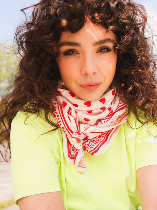 Foulard Adulte Love Cherry 100 cm