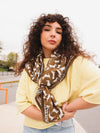 Foulard Adulte Teckel kaki