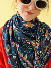 Foulard Adulte Matis bleu 100 cm