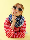 Foulard Adulte Damier Bleu