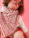 Foulard Adulte Leo Cerise  100 cm