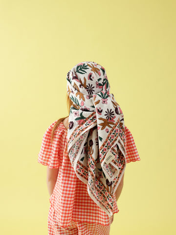 Foulard Adulte Matis Corail  100 cm