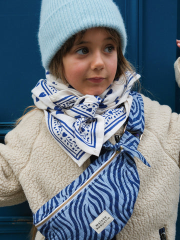 Sac Banane Kids Zebre Indigo
