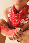Foulard Bébé Enfant Bandana rouge