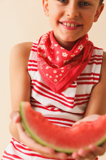 Foulard Bébé Enfant Bandana rouge