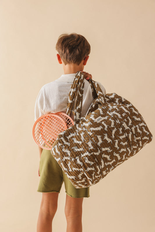 Sac Week end Teckel Kaki