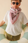 Foulard Adulte Leo Cerise  100 cm