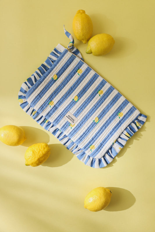 Grande Pochette Lemon blue
