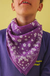 Foulard Bébé Enfant Bandana violet