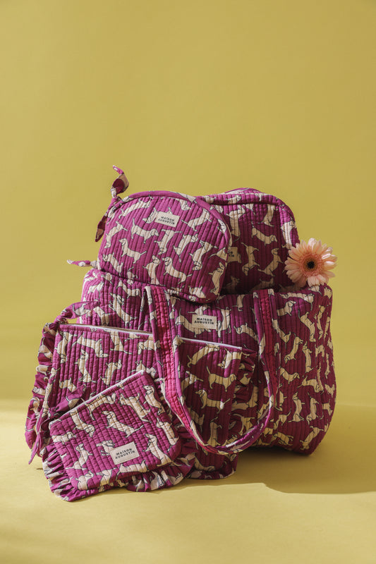 Trousse de toilette Teckel Violet