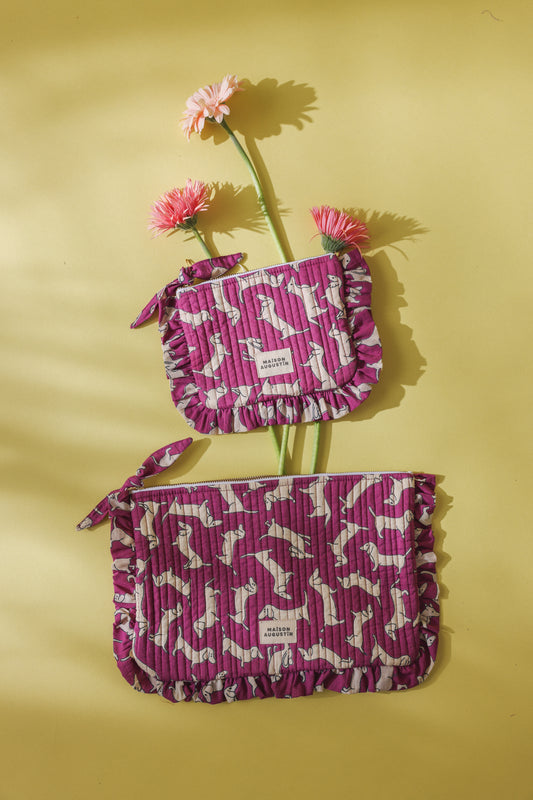 Grande Pochette Teckel Violet