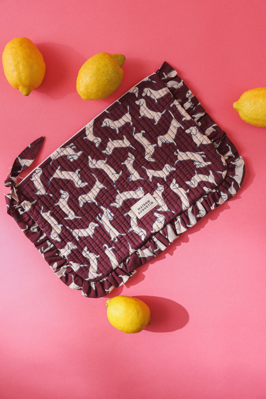 Grande Pochette Teckel Prune