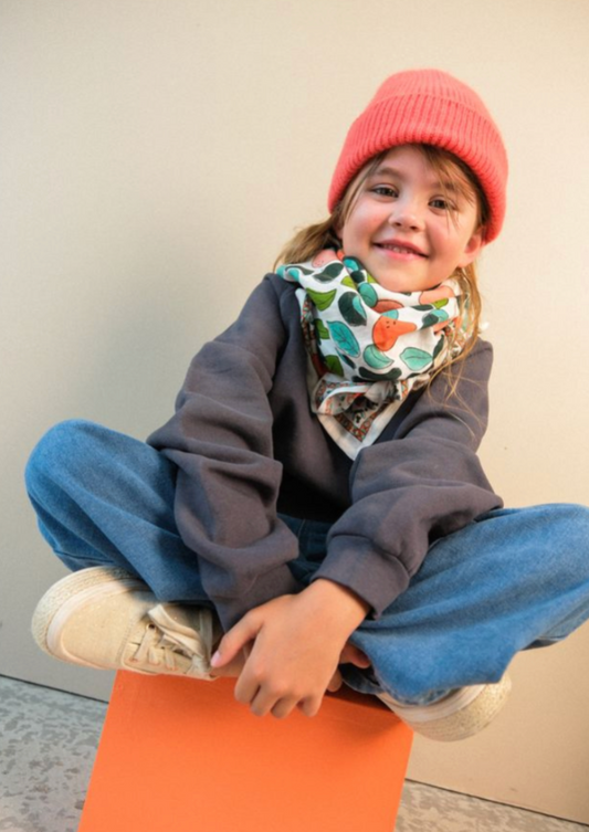 Duo Foulard Matchy Matchy 1 grand et 1 petit Pomelo Vert