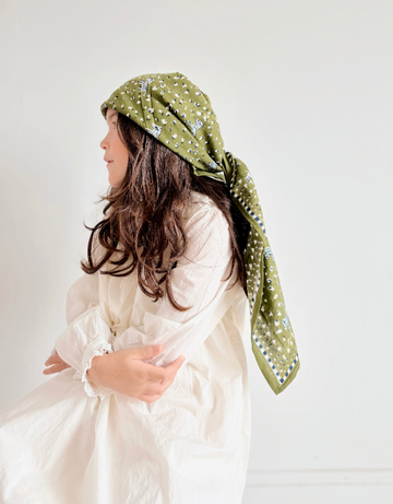 Duo Foulard Matchy Matchy 1 grand et 1 petit Zebre kaki