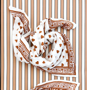 Duo Foulard Matchy Matchy 1 grand et 1 petit Love Canelle