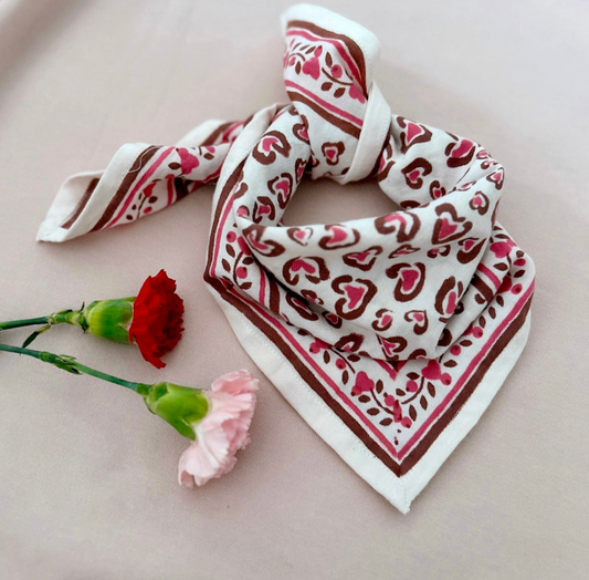 Duo Foulard Matchy Matchy 1 grand et 1 petit Leo Cerise