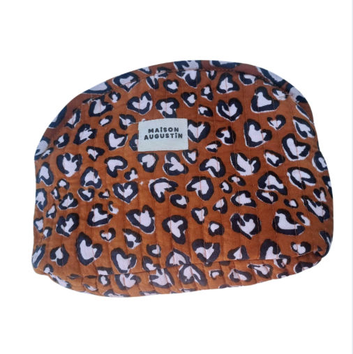 Trousse make up leo camel