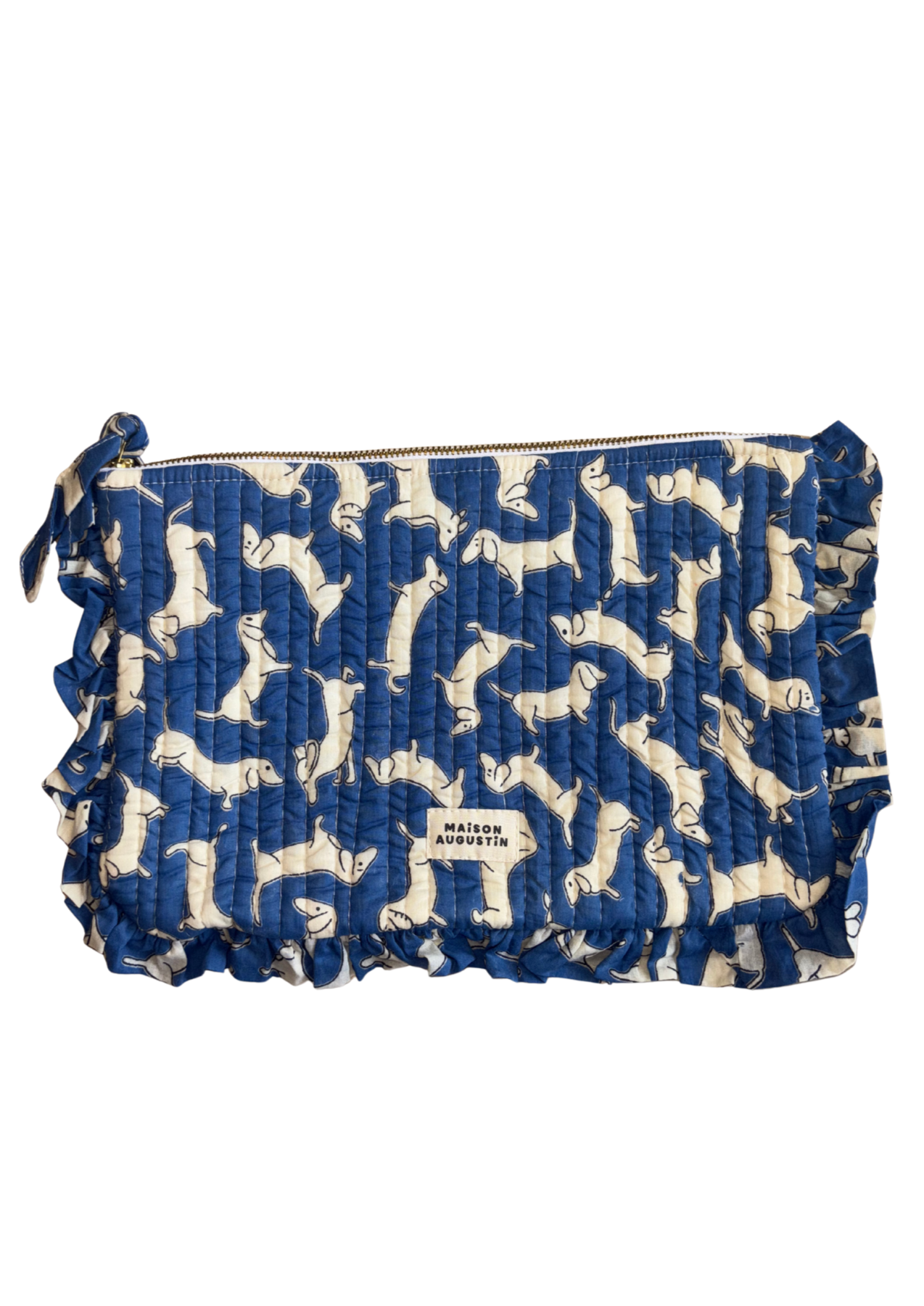 Grande pochette teckel blue