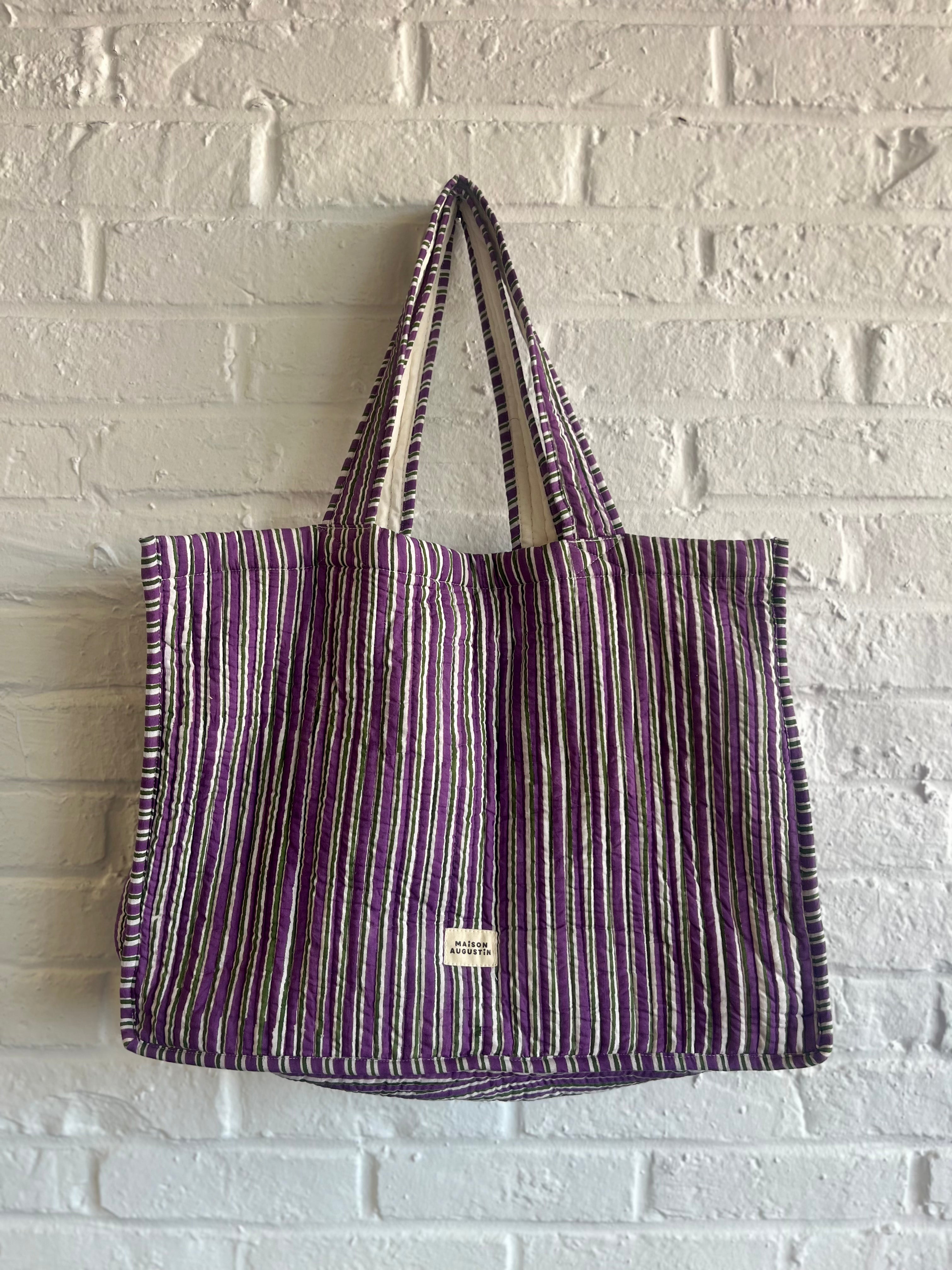Cabas Stripe Purple